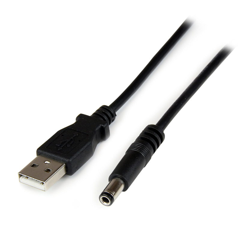 StarTech USB2TYPEN1M USB to 5.5mm Power Cable - Type N Barrel - 1m 